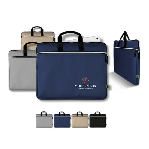 Sacoche porte-document et ordinateur portable publicitaire en rpet