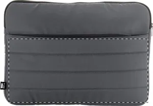 Sacoche RPET publicitaire pour ordinateur portable - Laddex | Argenté