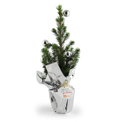 Sapin de Noël avec déco