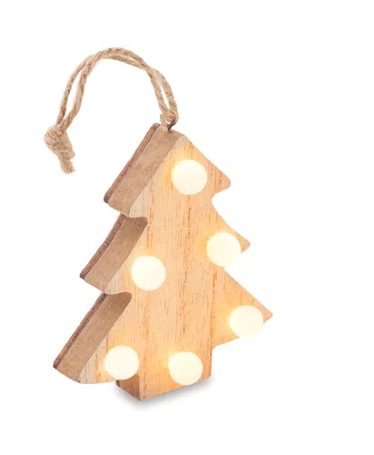 Sapin en bois personnalisé avec lumières - Lulie