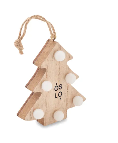 Sapin en bois personnalisé avec lumières - Lulie