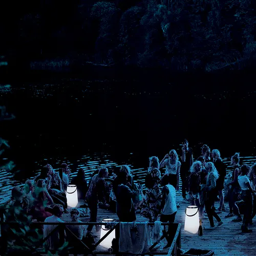 Seau à bouteilles lumineux personnalisé & haut-parleur enceinte bt5.0 10 w