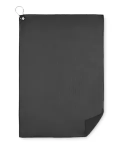 Serviette de golf personnalisable en RPET - Towgo | Black