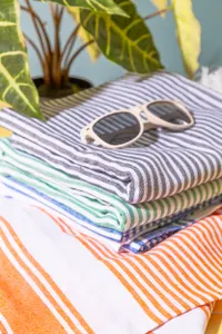 Serviette de plage personnalisée - Myrtos | Orange