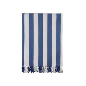 Serviette hammam GRS Ornos - Vinga personnalisée | Bleu