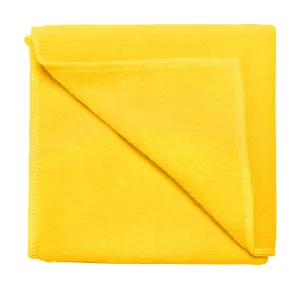 Serviette microfibre publicitaire - Core | Jaune