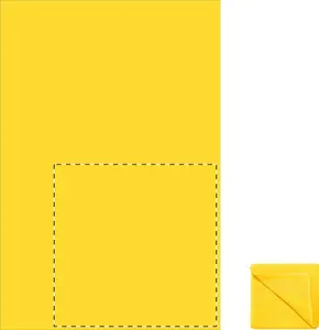 Serviette microfibre publicitaire - Core | Jaune