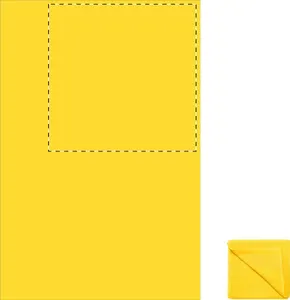 Serviette microfibre publicitaire - Core | Jaune
