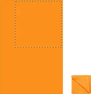 Serviette microfibre publicitaire - Core | Orange