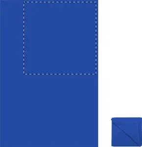 Serviette microfibre publicitaire - Core | Bleu