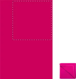 Serviette microfibre publicitaire - Core | Fuchsia