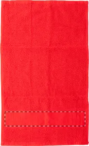 Serviette personnalisée publicitaire 30x50cm - Terry S | Rouge