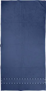 Serviette personnalisée publicitaire 70x140cm - Terry L | Bleu Foncé