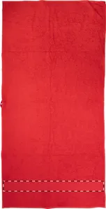 Serviette personnalisée publicitaire 70x140cm - Terry L | Rouge