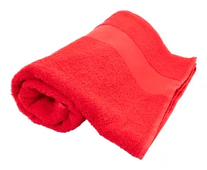 Serviette personnalisée publicitaire 70x140cm - Terry L | Rouge