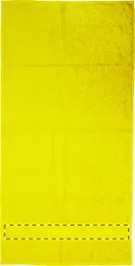 Serviette publicitaire personnalisée 50x100cm - Terry M | Jaune