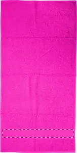 Serviette publicitaire personnalisée 50x100cm - Terry M | Fuchsia