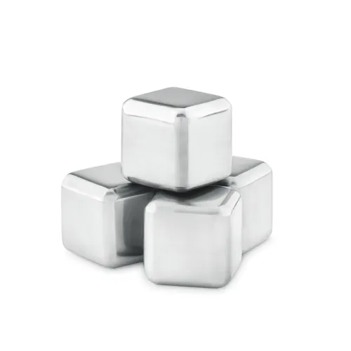 Set 4 glaçons en acier inox personnalisables - Icy