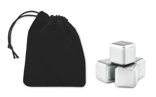 Set 4 glaçons en acier inox personnalisables - Icy