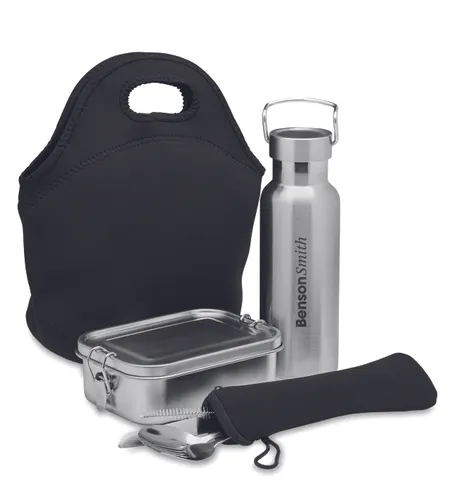 Set à déjeuner en acier inox personnalisable