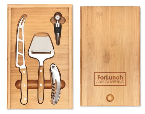Set à fromage personnalisable et vin - Wine&Cheese