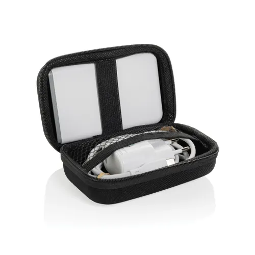 Set batterie câble et chargeur publicitaire 20W en PET recyclé RCS Surge - XD Collection