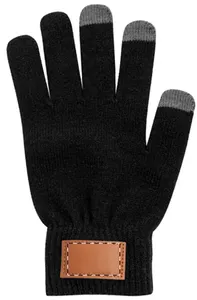 Set bonnet et gants personnalisés - Pashen | Noir