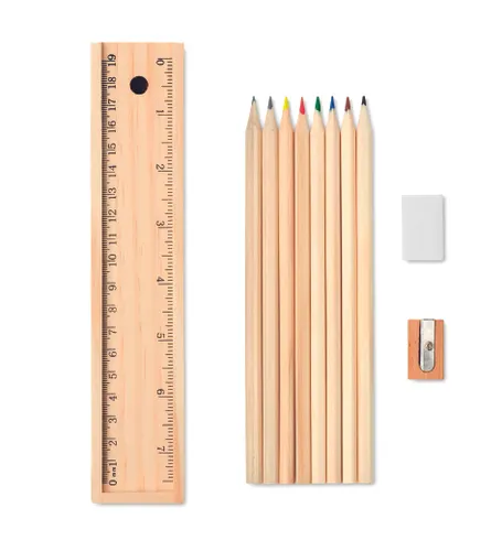 Set de 12 crayons en bois personnalisable - Todo Set
