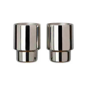 Set de 2 tasses en acier RCS Nagano - Vinga | Miroir