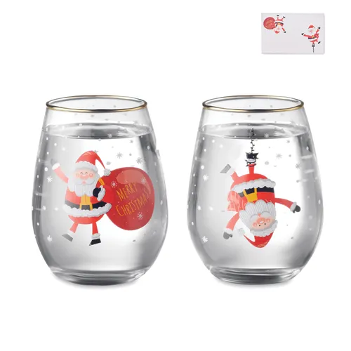 Set de 2 verres de Noël personnalisés
