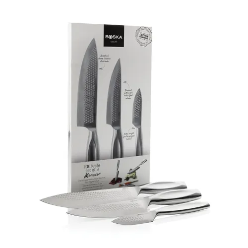 Set de 3 couteaux de cuisine personnalisés Monaco+ - Boska