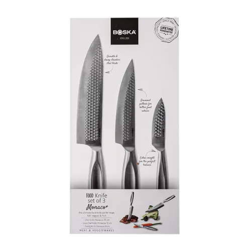 Set de 3 couteaux de cuisine personnalisés Monaco+ - Boska