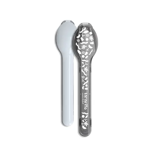 Set de 3 couverts en inox personnalisés dans boitier rigide