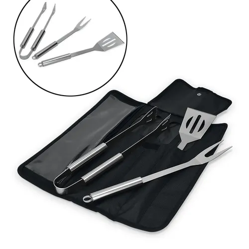 Set de 3 ustensiles personnalisés pour bbq barbecue