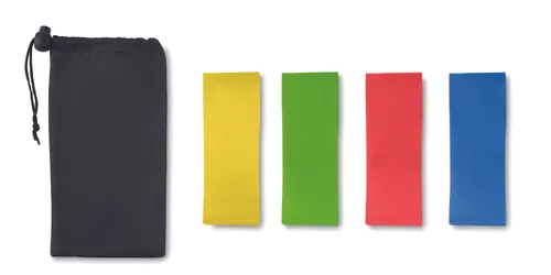 Set de 4 bandes de fitness TPE - Fitband personnalisables.