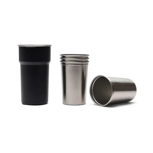 Set de 4 tasses 250ml en acier inoxydable RCS Parks - Vinga