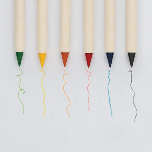 Set de 6 crayons de couleur personnalisés GRS Infinity Micki - XD Collection