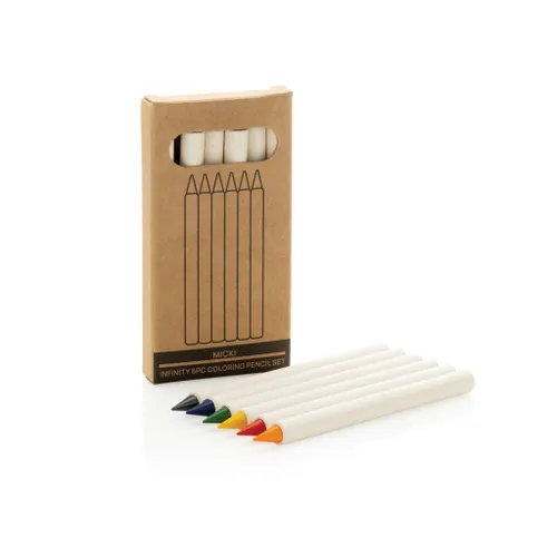 Set de 6 crayons de couleur personnalisés GRS Infinity Micki - XD Collection