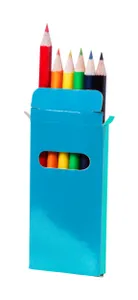 Set de 6 crayons publicitaires - Lionni | Bleu