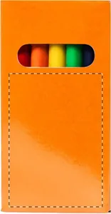 Set de 6 crayons publicitaires - Lionni | Orange
