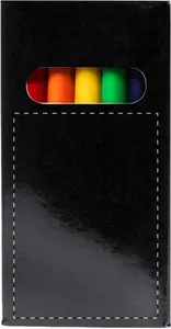 Set de 6 crayons publicitaires - Lionni | Noir