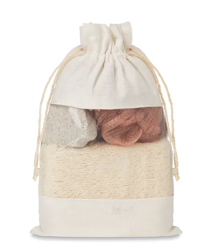 Set de bain pochette coton personnalisable - Cuida Set
