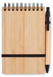 Set de bloc-notes A6 en bambou personnalisable - Sonorabam