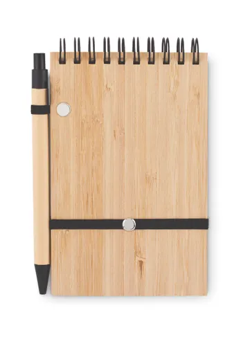 Set de bloc-notes A6 en bambou personnalisable - Sonorabam