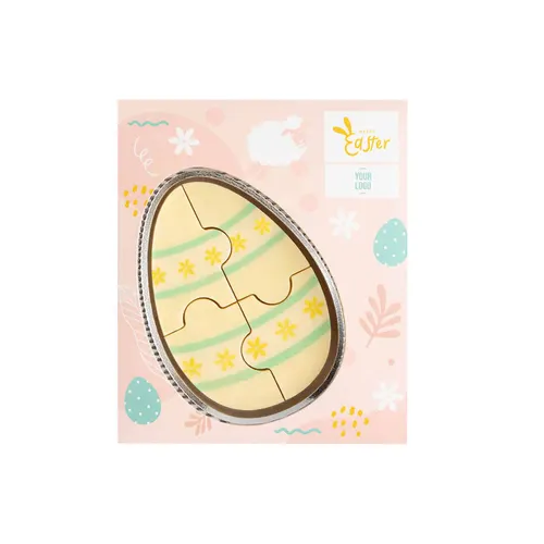 Set de chocolat imprimé - puzzle d'oeufs