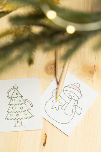 Set de coloriage personnalisé de Noël - Jolably