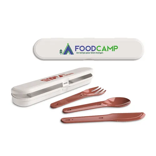 Set de couverts reutilisables en plastique (pp)
