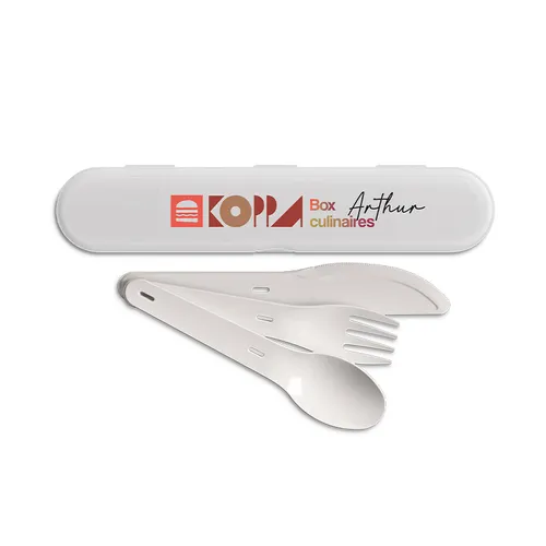 Set de couverts reutilisables en plastique (pp)