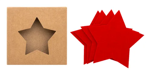 Set de sous-verres de Noël personnalisés en RPET - Vagnes