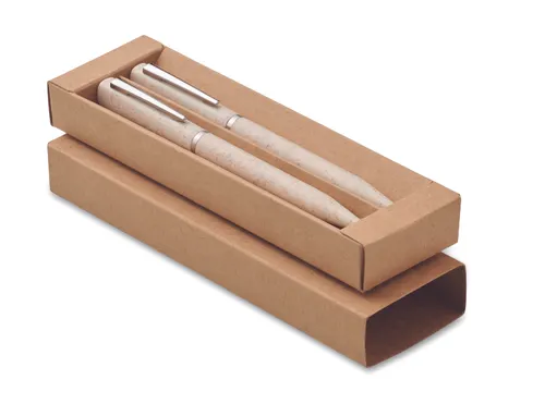 Set de stylo paille de blé/ABS - Peat